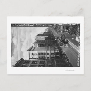 Carte Postale Los Angeles, CA Vue de Broadway regardant vers le 