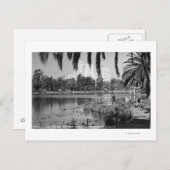 Carte Postale Los Angeles, CA West Lake Park en hiver (Devant / Derrière)