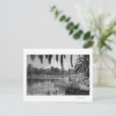 Carte Postale Los Angeles, CA West Lake Park en hiver (Debout devant)