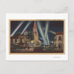 Carte Postale Los Angeles, CAFox Carthay Circle Theatre View
