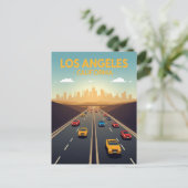 Carte Postale Los Angeles California Freeway Traffic (Debout devant)