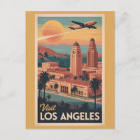 Los Angeles Californie Ciel de la Ville Vintage