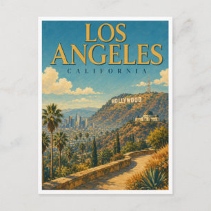 Carte Postale Los Angeles Californie Hollywood Hills GeoSaga