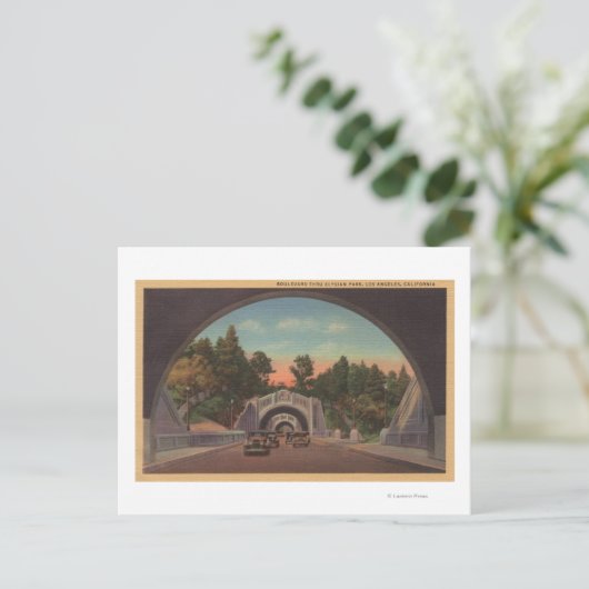 Carte Postale Los Angeles, CATunnel Vue du parc Elysian (Debout devant)