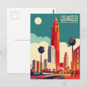 Carte Postale Los Angeles, City Streets, Travel (Devant / Derrière)