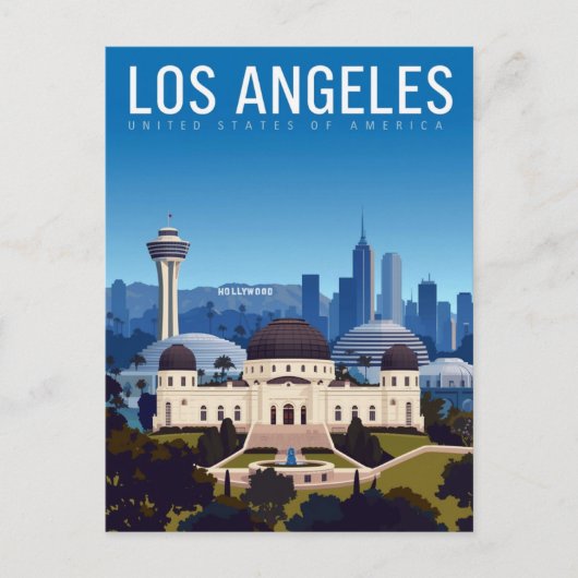 Carte Postale Los Angeles Dreamscape Skyline (Devant)