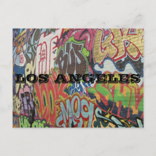 CARTE POSTALE LOS ANGELES GRAFFITI