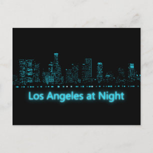 Carte Postale Los Angeles la nuit