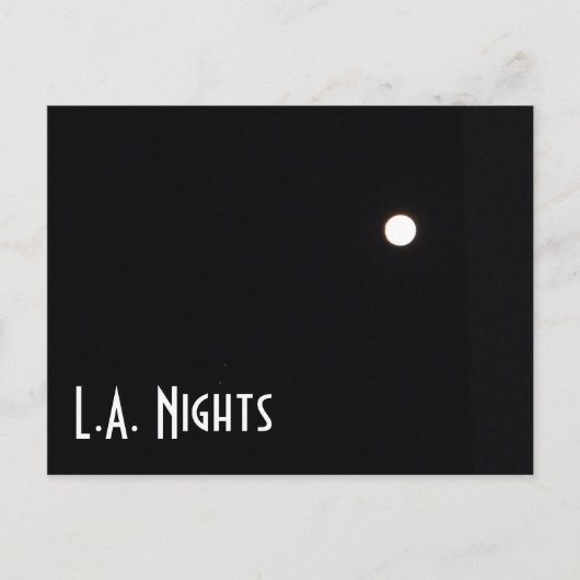 Carte postale Los Angeles Nights ! (Devant)