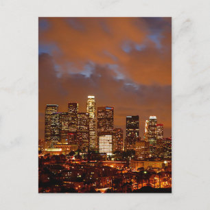 Carte Postale Los Angeles Red Skies