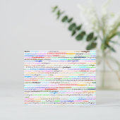 Carte postale Los Angeles Text Design II (Debout devant)