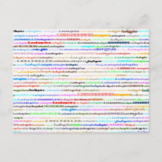 Carte postale Los Angeles Text Design II