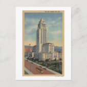Carte Postale Los Angeles, VUS de l'Hôtel de Ville et téléphériq (Devant)