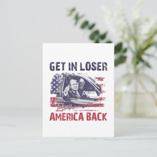 Carte Postale Loser nous reprenons l'Amérique Trump (Debout devant)