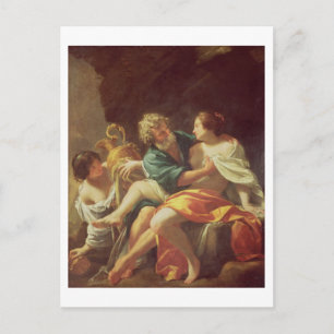 Carte Postale Lot et ses filles, c.1630 (huile sur toile)