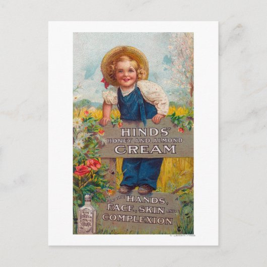 Carte Postale Lotion au miel et à la crème d'amande (Devant)