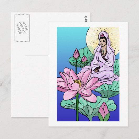 Carte Postale Lotus (Devant / Derrière)