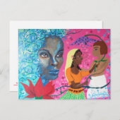 Carte postale Lotus (Devant / Derrière)