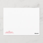 Carte postale Lotus (Dos)