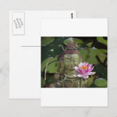 Carte Postale Lotus 1 & Bouddha (Devant / Derrière)