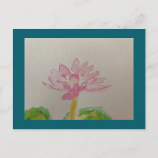 Carte Postale Lotus ! Aquarelle/carte (Devant)