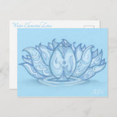 Carte Postale Lotus élémentaire d'eau (Devant / Derrière)