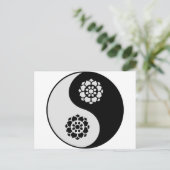 Carte Postale Lotus Flower Yin Yang (Debout devant)