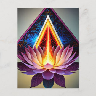 Carte Postale Lotus Lightworker Energy Worker Solar Plexus Reiki