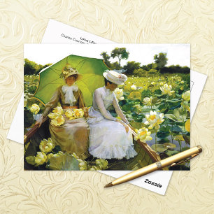 Carte Postale Lotus Lilies Charles Courtney Curran