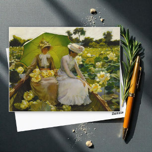 Carte Postale Lotus Lilies, Charles Curran