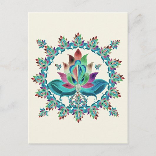 Carte Postale Lotus luxueux (Devant)