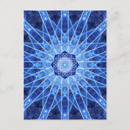 Carte Postale Lotus Mandala (Devant)