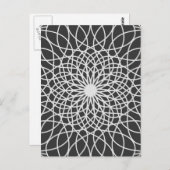 Carte Postale lotus moderne Abstrait (Devant / Derrière)