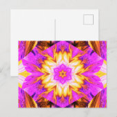 CARTE POSTALE LOTUS PEINTS 1 (Devant / Derrière)