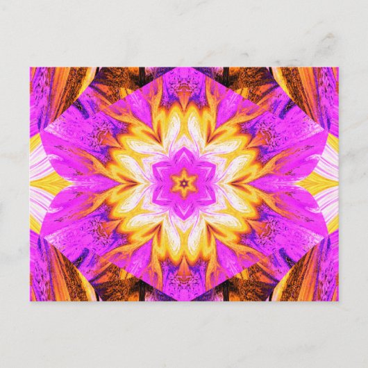 CARTE POSTALE LOTUS PEINTS 1 (Devant)