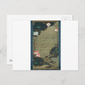 Carte Postale Lotus Pond and Fish par Ito Jakuchu (Devant / Derrière)