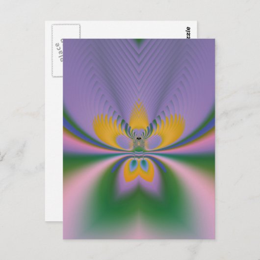 Carte Postale Lotus pourpre (Devant / Derrière)