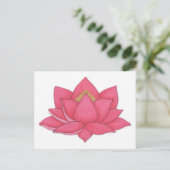 Carte Postale Lotus rose (Debout devant)