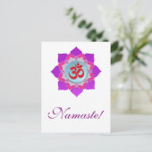 Carte Postale Lotus rose (Debout devant)