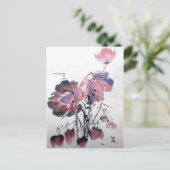 Carte postale Lotus rose (Debout devant)