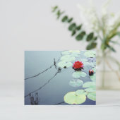 Carte Postale Lotus sur l'eau (Debout devant)