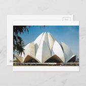 Carte Postale Lotus Temple (Devant / Derrière)