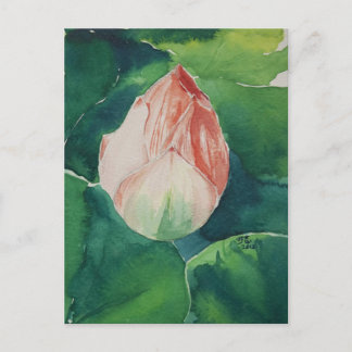 Carte postale Lotus Watercolor