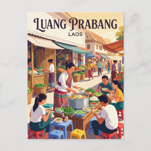 Carte Postale Louangprabang Laos (Devant)