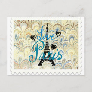 CARTE POSTALE LOUER PARIS POSTAGE STAMP IMPRIMER