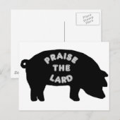 Carte Postale Louez le Lard (Devant / Derrière)