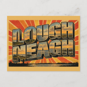 Carte Postale Lough Neagh Irlande du Nord Art de voyage vintage