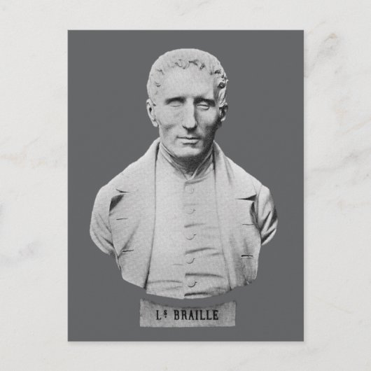 Carte Postale Louis Braille Portrait Bust (Devant)