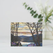 Carte Postale Louis Comfort Tiffany - Vitrail 4 Magnolias (Debout devant)