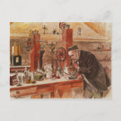 Carte Postale Louis Pasteur expérimente (Devant)